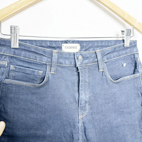 L'AGENCE Margot Jean in Metro Dark Wash super stretch skinny womens size 28 - Picture 4 of 10